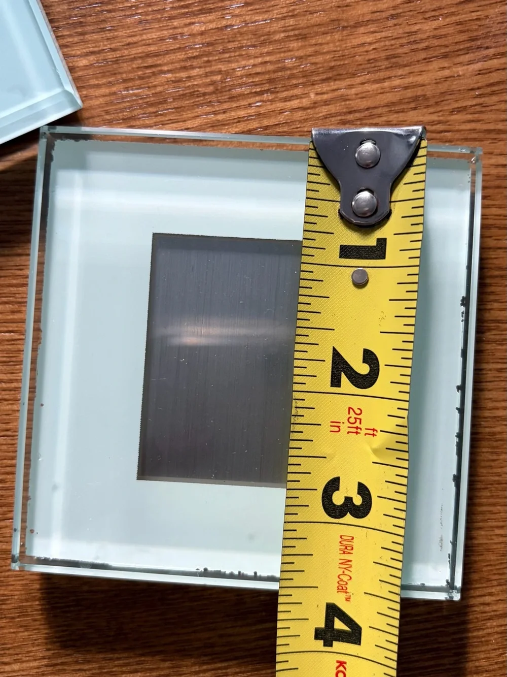 Crate&Barrel Glass Photo Coasters Set 4